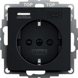 Gira 2459005 Toma De Corriente Schuko Negro