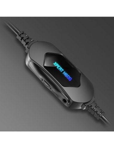Auriculares Gaming Con Micrófono Spirit Of Gamer Xpert H600 Jack 3.5 Usb 2.0 Gris Oscuro