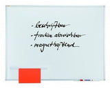Franken Whiteboard 120x90cm Magneti. Lackierte Acero-Oberfl.,Wandbefest.