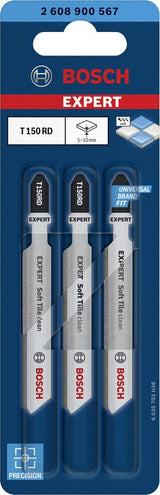 Bosch Hoja De Sierra De Calar Expert T 150 Rd '' Soft Tile Clean '', 3 Piezas 2608900567