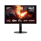 EAN 4038986183130 - AOC G4 Q27G4ZDRAD pantalla para PC 67,3 cm (26.5") 2560 x 1440 Pixeles Quad HD OLED Negro, Rojo imagen 1