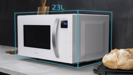 EAN 8435484013598 - Cecotec GrandHeat 2300 Flatbed Touch Blanco Solo microondas Encimera 23 L 800 W imagen 2