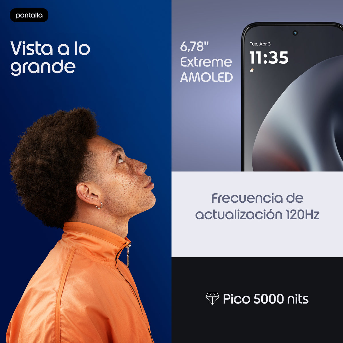 Motorola Moto G87 5g Smartphone Sim Doble Ram 12 Gb / Memoria Interna 256 Gb Microsd Slot Pantalla Oled 6.78" 2772 X 1272 Píxeles (120 Hz) 3 X Cámaras Traseras 200 Mp 8 Mp Front Camera 32 Mp Pantone Overture