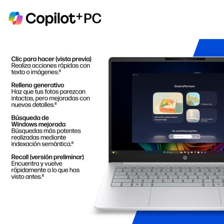 EAN 0821844595763 - HP OmniBook 3 Laptop Next Gen AI 14-hz0005nsx Copilot+ PC Snapdragon X1-26-100 Portátil 35,6 cm (14") 2K  imagen 9