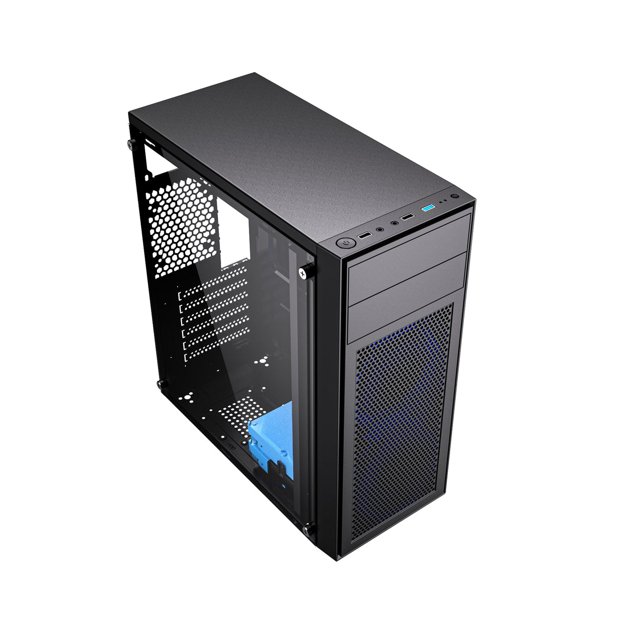 Caja Pc Gembird Ccc-Fc-M100b Gaming Fornax M100b, Ventiladores Azules