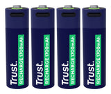 Pack De 4 Pilas Aa Trust 25631 Recargables