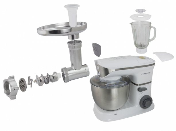 EAN 5901299954454 - Esperanza EKM025 robot de cocina 1000 W 5 L Acero inoxidable, Blanco imagen 3