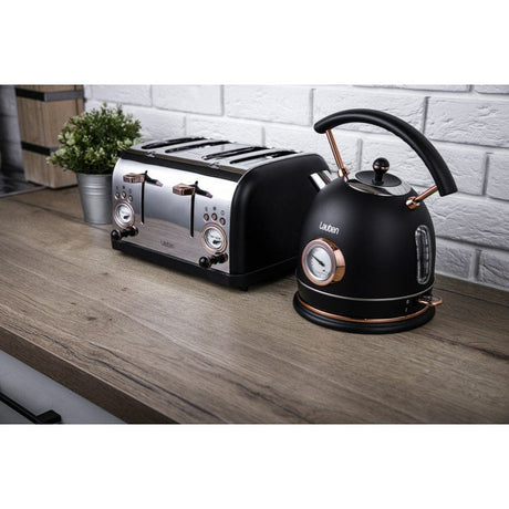 EAN 4260645681033 - Lauben LBN4ST1500BC tostadora 6 4 rebanada(s) 1500 W Negro, Acero inoxidable imagen 11
