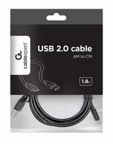 EAN 8716309086554 - Gembird Kabel / Adapter cable USB USB 2.0 1,8 m USB A USB C Negro imagen 3