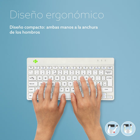 EAN 8719274492108 - R-Go Tools RGOCOUKWLWH teclado Oficina Inglés del Reino Unido imagen 11