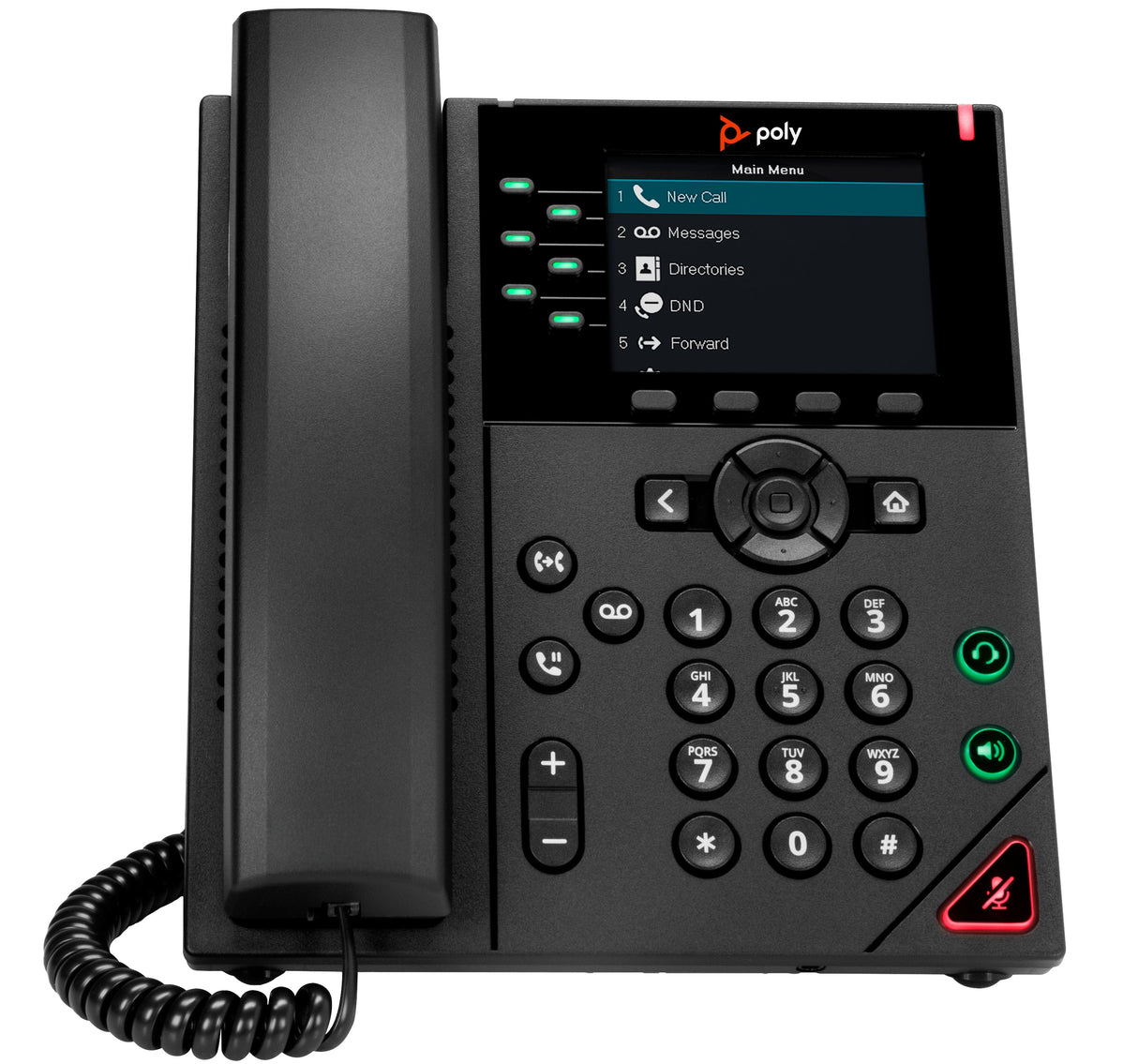 EAN 0196188445402 - HP Poly VVX 350 6-Line IP Phone and PoE-enabled teléfono IP Negro LCD imagen 1