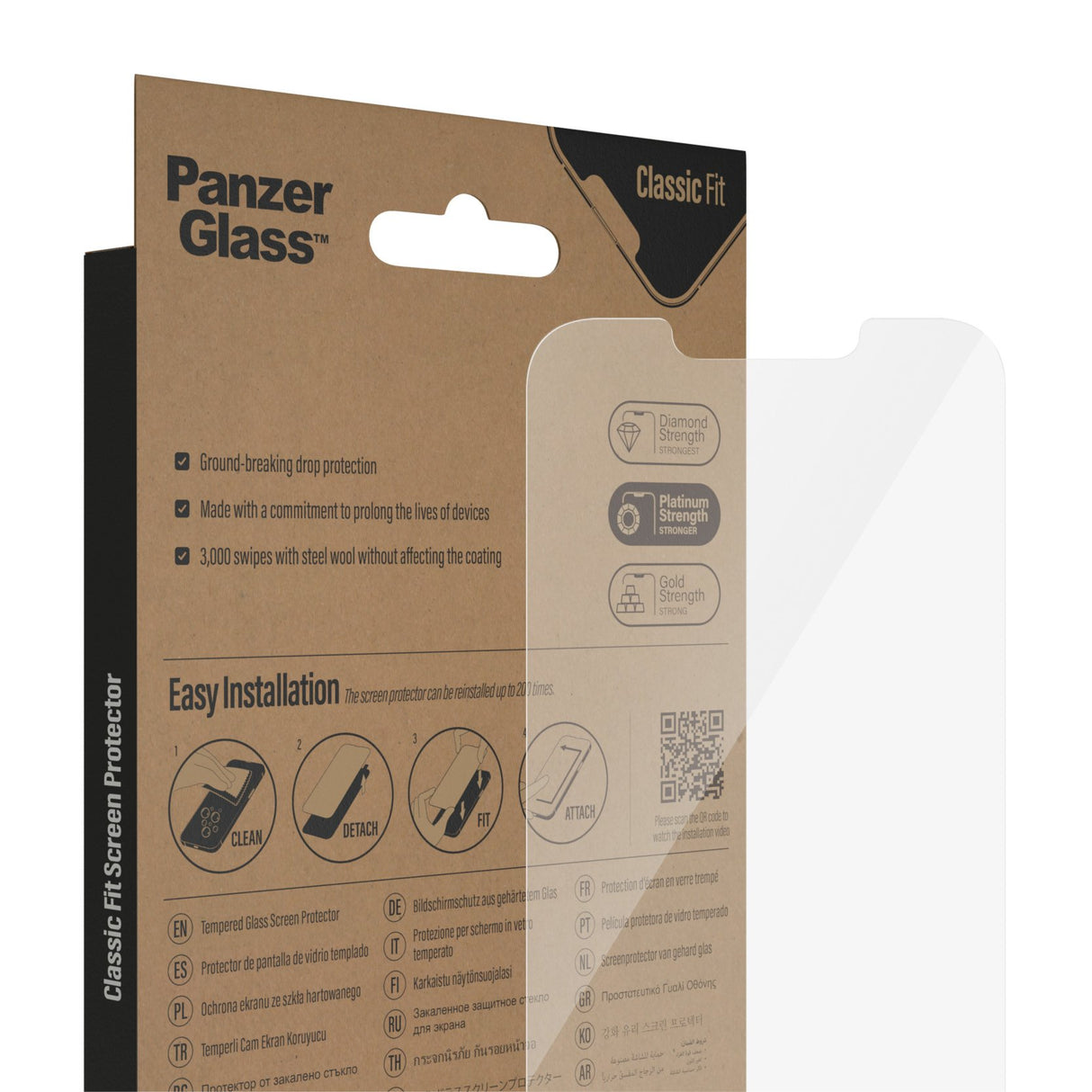 EAN 5711724027673 - PanzerGlass ® Screen Protector iPhone 14 | 13 | 13 Pro | 16e | Classic Fit Protector de pantalla Apple 1  imagen 6