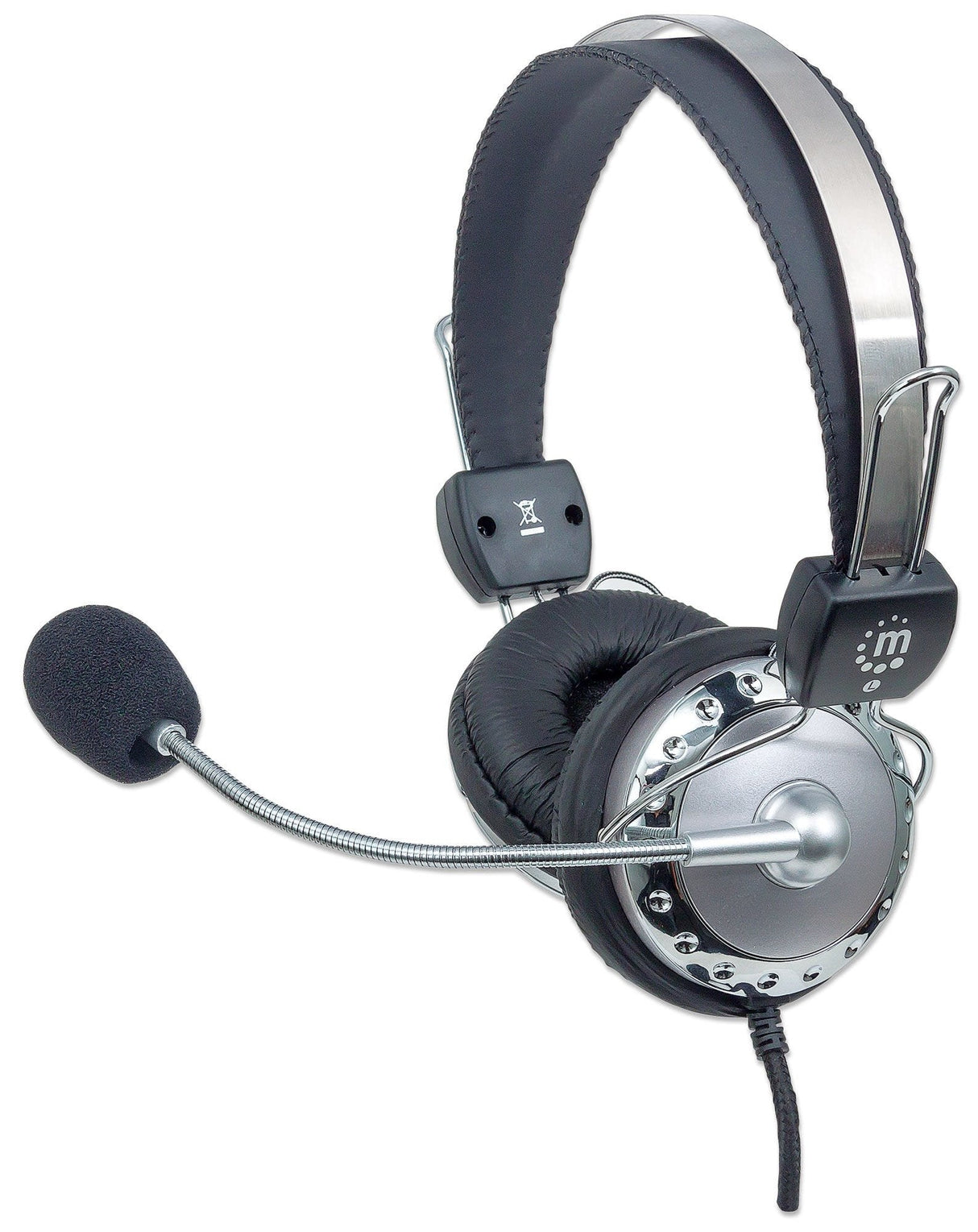 Manhattan 175517 Auricular Y Casco Diadema Gris Micro