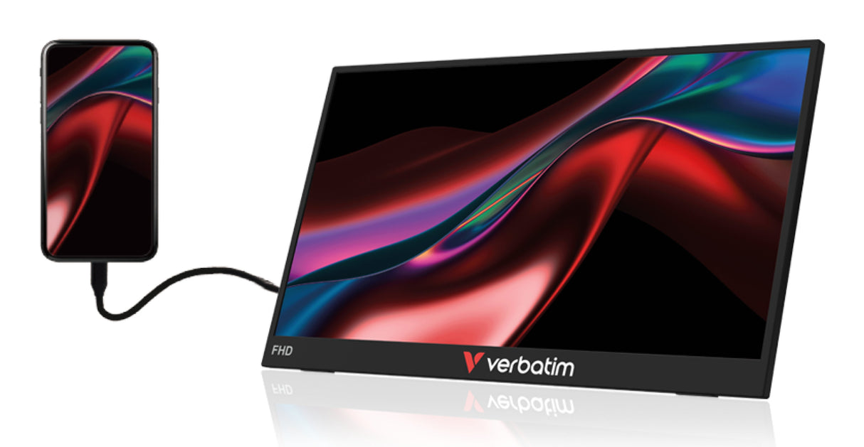 EAN 23942324010 - Verbatim Portable 15.6" FHD Monitor LIGHT Monitor portátil Negro 39,6 cm (15.6") LCD 1920 x 1080 Pixeles imagen 3