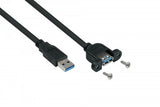 Kabelmeister Usb3.0 Extensión. A St.-A Montaje Ul Negro 0,3m
