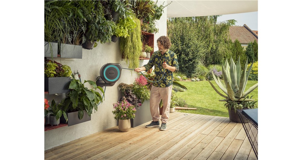 Portamangueras Automatico Rollup 15mts 18600-20 Gardena