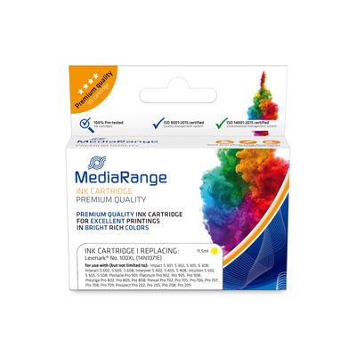 Cartucho Mediarange Lexmark Nº 100xl Con Chip Amarillo