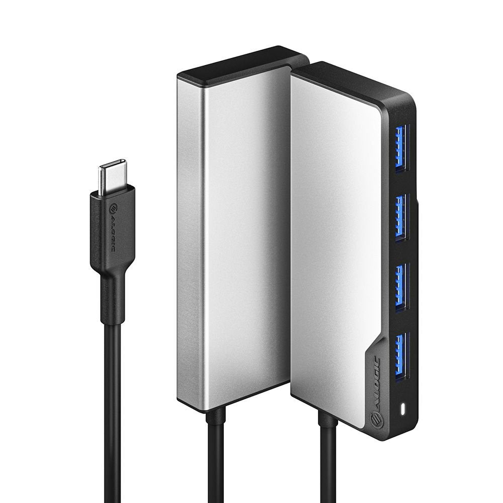 Alogic Ucfuua-Sgr Hub De Interfaz Usb 3.2 Gen 1 [3.1 Gen 1] Type-C 5000 Mbit/S Negro, Plata