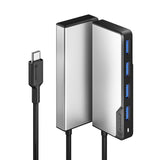 Alogic Ucfuua-Sgr Hub De Interfaz Usb 3.2 Gen 1 [3.1 Gen 1] Type-C 5000 Mbit/S Negro, Plata