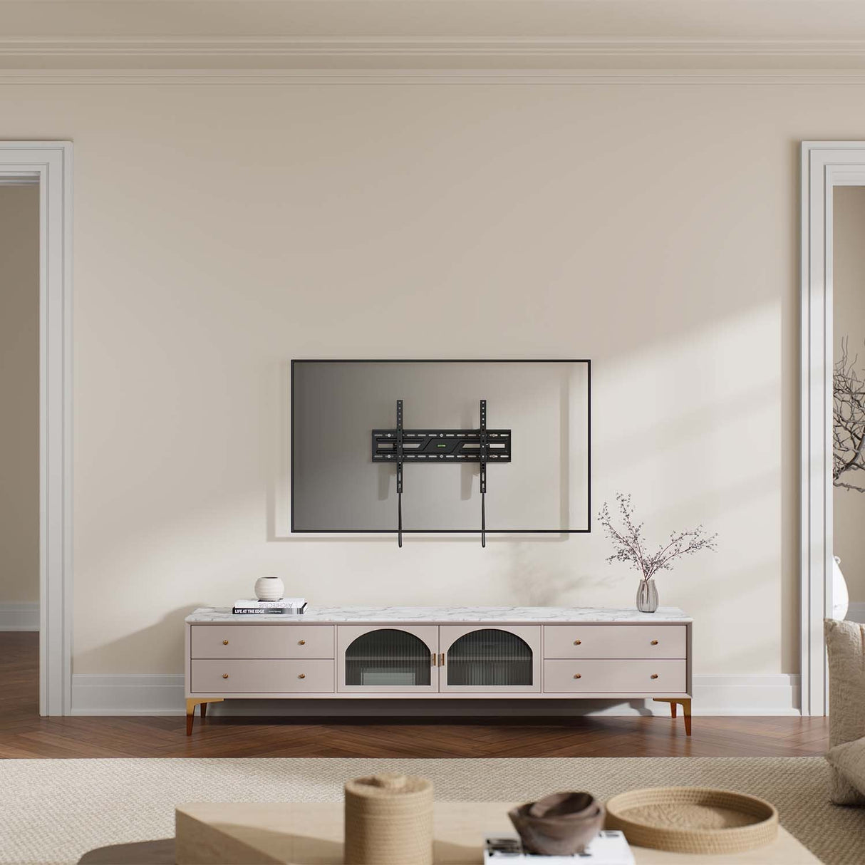 Aisens Soporte Eco Inclinable Para Monitor/Tv 75kg De 37-86, Negro