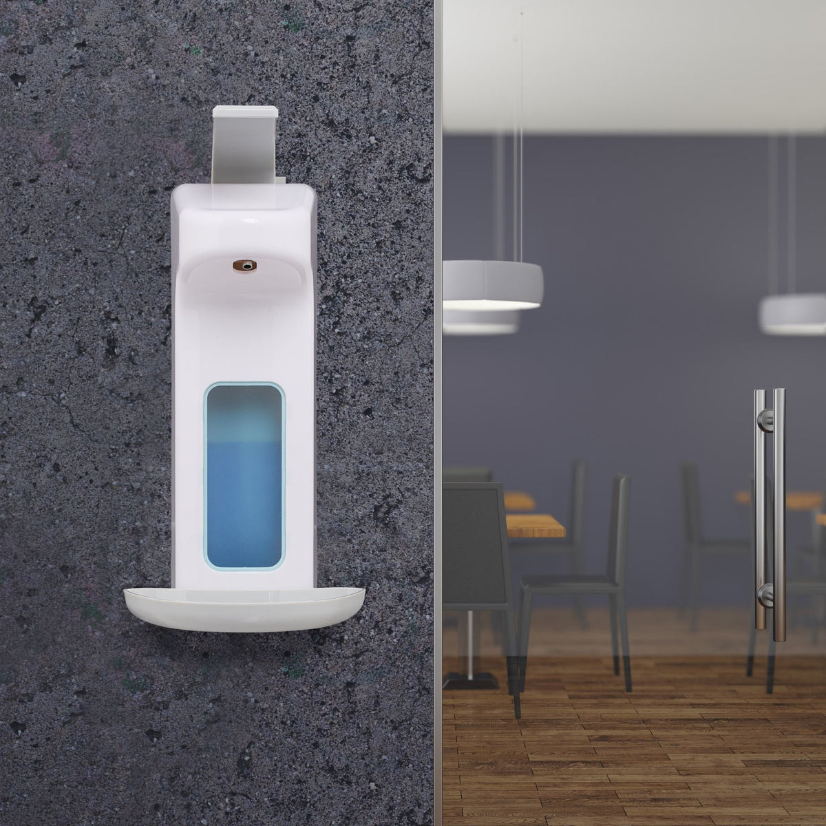 Relaxdays Seifenspender 1,0 L Blanco