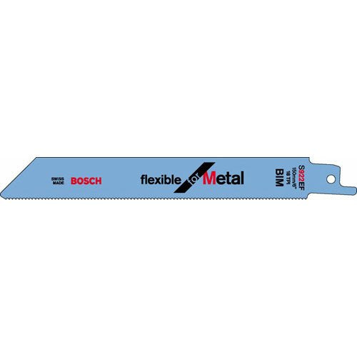 Hoja De Sierra De Sable Bosch Professional S 922 Ef Flexible Para Metal, 2 Piezas De Longitud 150 Mm 2608656038