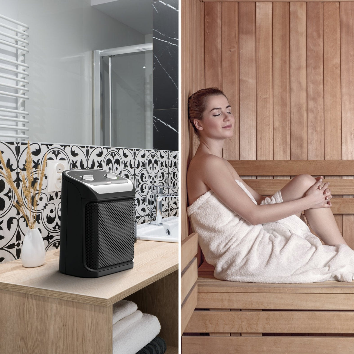 Calefactor Con Ventilador  Rowenta Mini Excel Keramik (Negro) So9261