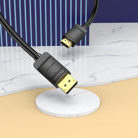EAN 6922794733350 - Vention HADBI adaptador de cable de vídeo 3 m DisplayPort HDMI Negro imagen 2
