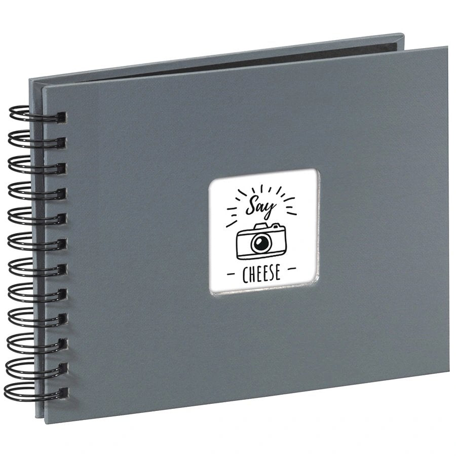 Hama  Fine Art  Spiral Grey 24x17 50 Black Pages 94884