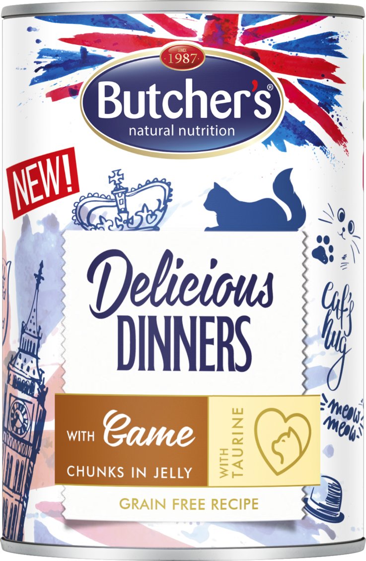 Butcher'S Delicious Dinners Kawalki Z Dziczyzna W Galaretce 400g