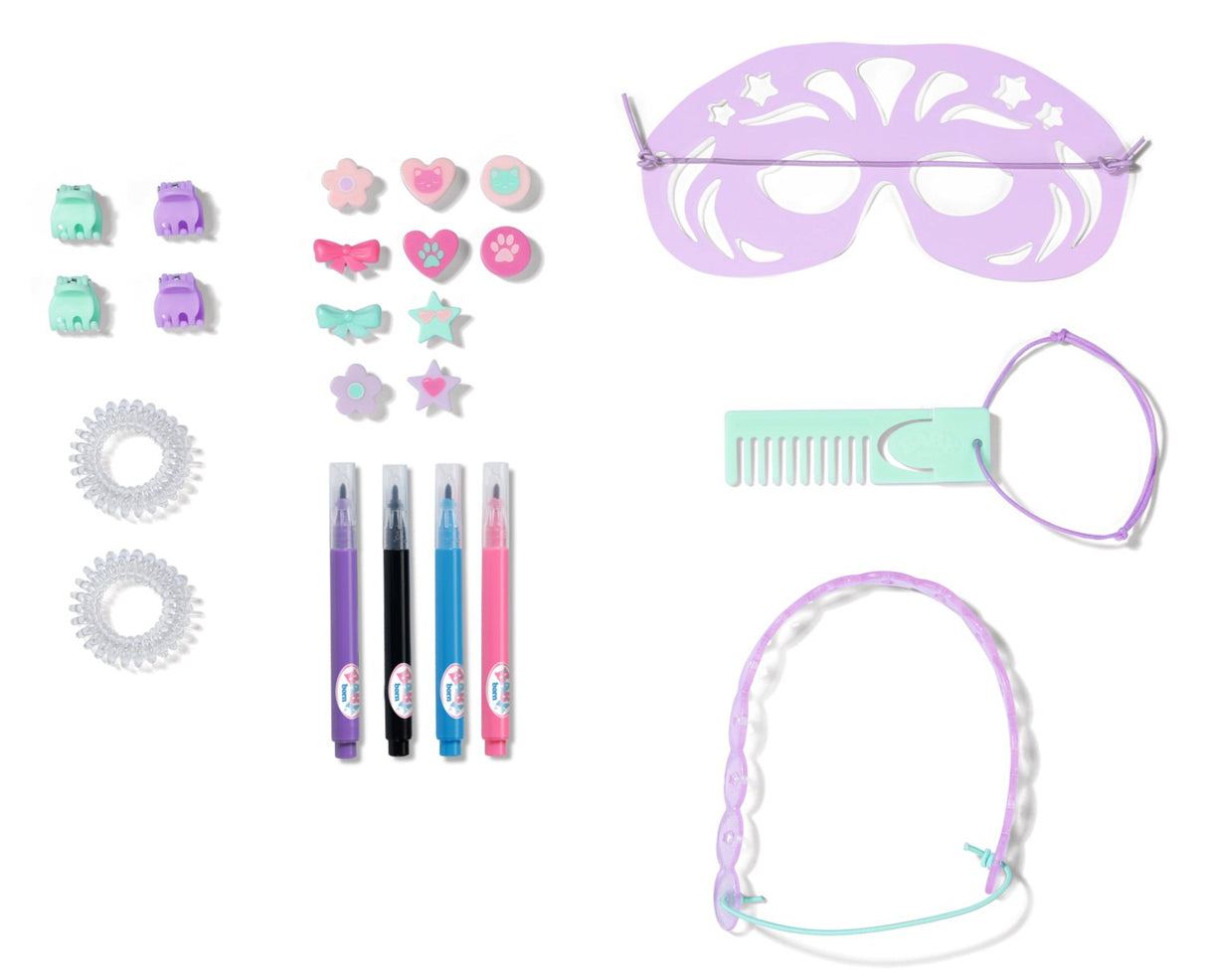 Zapf Creation Baby Born® Styling Head Creative, Make-Up Y Hairy Head 836033