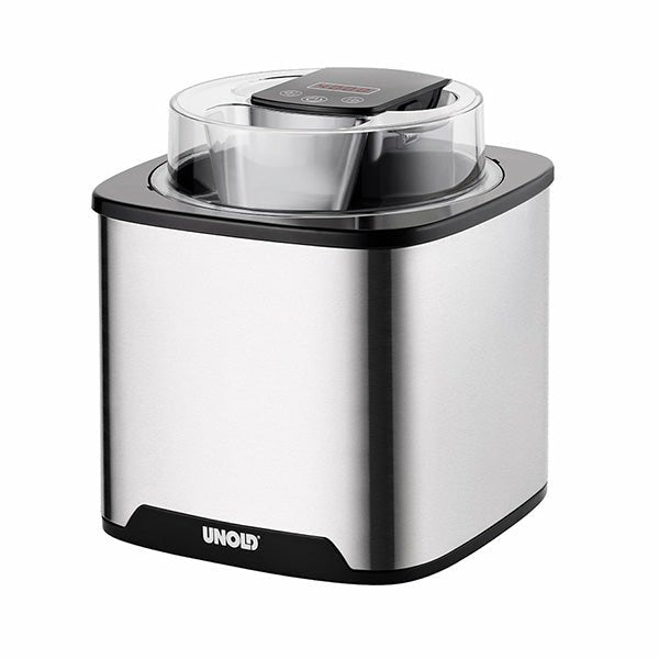 Unold 48855 Máquina Para Helados Heladera Tradicional 1,5 L Negro, Acero Inoxidable 12 W