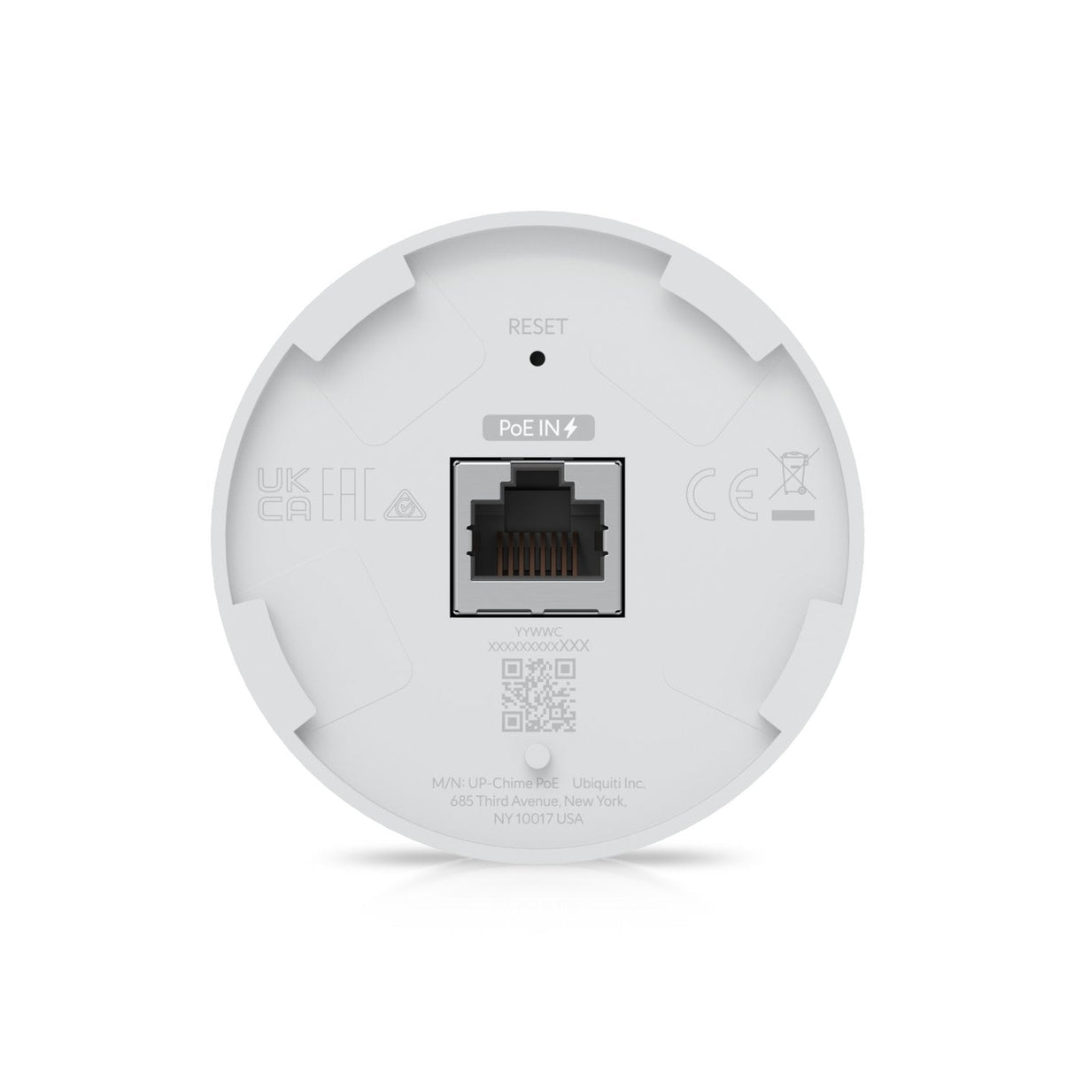 Ubiquiti Uacc-Chime-Poe Dispositivo De Notificaci&Oacute N Poe Plug-And-Play Dise&Ntilde Ado Para Emparejarse Con Un Timbre Unifi O Un Hub De Acceso. Altavoz De Hasta 80db.