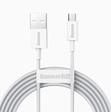 EAN 6953156208506 - Baseus Superior cable USB USB 2.0 2 m USB A Micro-USB A Blanco imagen 1