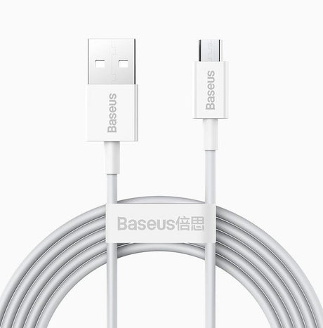 EAN 6953156208506 - Baseus Superior cable USB USB 2.0 2 m USB A Micro-USB A Blanco imagen 1