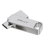 EAN 0751492681702 - PNY DUO LINK unidad flash USB 64 GB USB Type-A / USB Type-C 3.2 Gen 1 (3.1 Gen 1) Acero inoxidable imagen 1