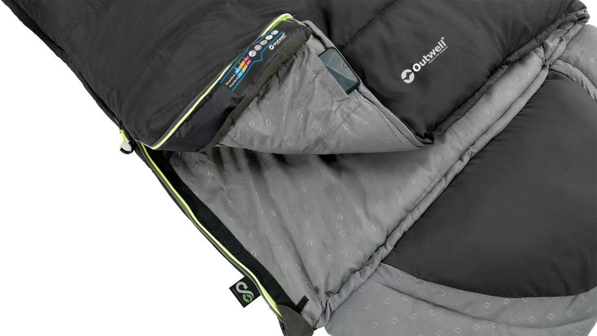 EAN 5709388136121 - Outwell Contour Adulto Saco de dormir rectangular Poliéster Negro, Gris imagen 2