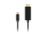 EAN 5901969436778 - Lanberg CA-CMHD-10CU-0018-BK adaptador de cable de vídeo 1,8 m USB Tipo C HDMI imagen 2