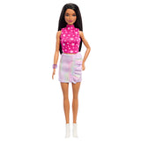 Muñeca Mattel Barbie Fashionistas Rosa Y Metalizada Hrh13