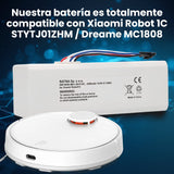 Bateria Xiaomi Robot 1c Inr18650 Ma1-4s1p-Sc, 3200mah, 47.36wh