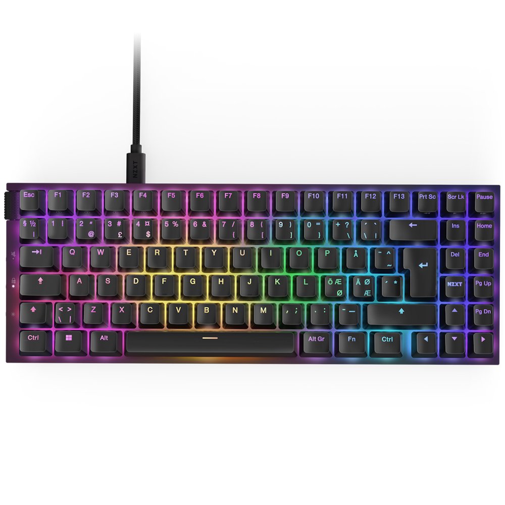 Nzxt Function 2 Minitkl, Teclado De Juegos White, De-Layout, Nzxt Optical Kb-002nw-De