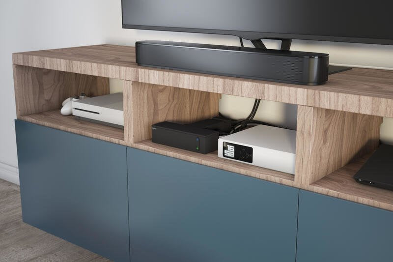 Przedluzacz Tv Ochron   4x2p+Z + 4x2p 2m Czarny