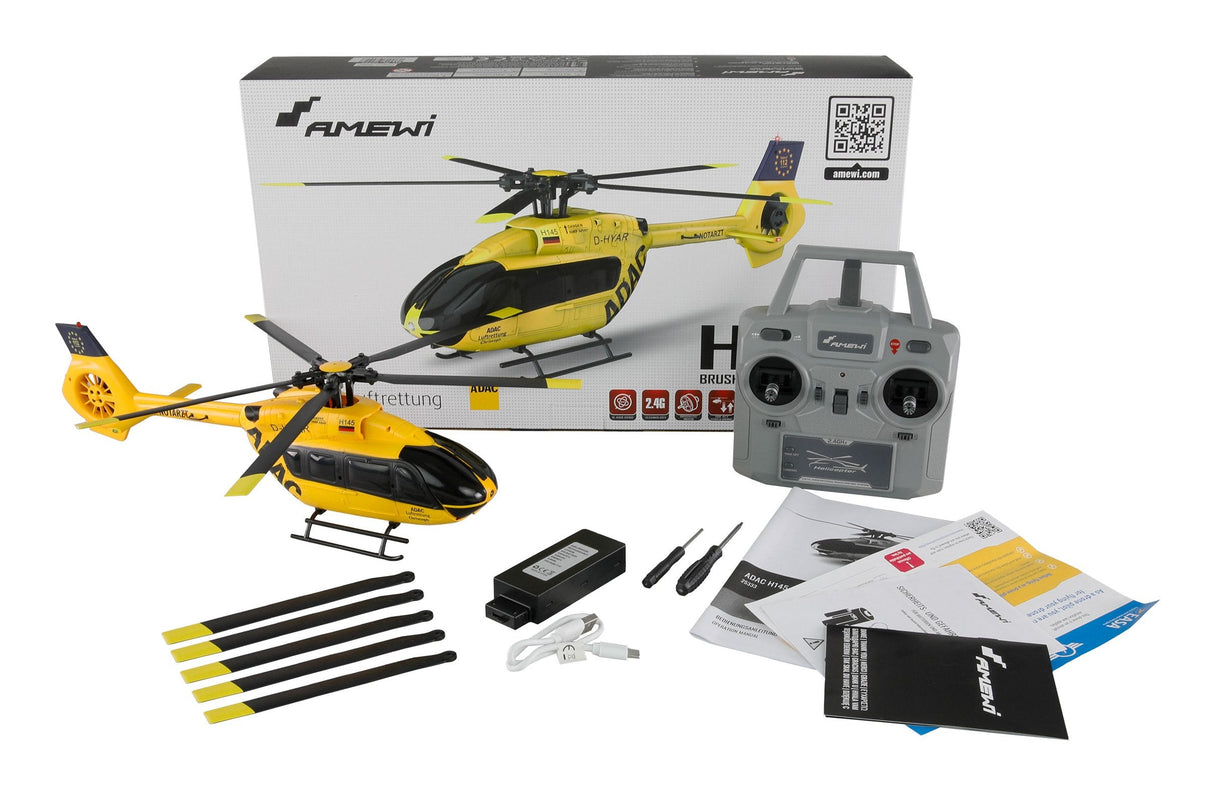 Amewi Adac H145 Helikopter Brushless 6-Kanal 6g Rtf