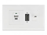 Delock Easy 45 Módulo De Soporte Para Canal De Instalación De Dispositivos 130 X 80 Mm