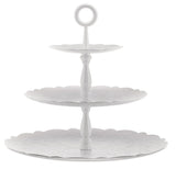 Alessi Mw52/3 Dressed For X-Mas Etagere Aus Edelstahl Con Reliefdekor, Stahl