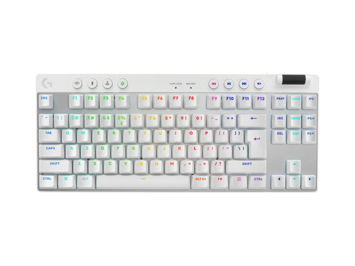 Teclado Ingles Logitech G Pro X Tkl Lightspeed Tactile Blanco