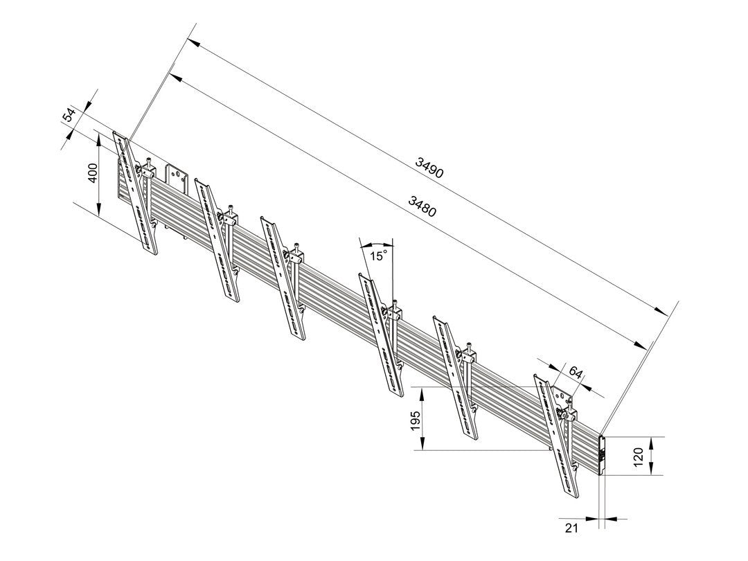 M Wallmount Pro Mbw3u Tilt  Black