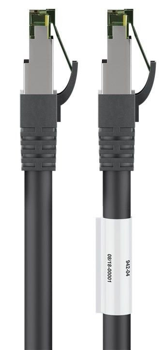 Latiguillo Cat 8.1, S/Ftp (Pimf), 7,50 M, Negro, Lszh Goobay