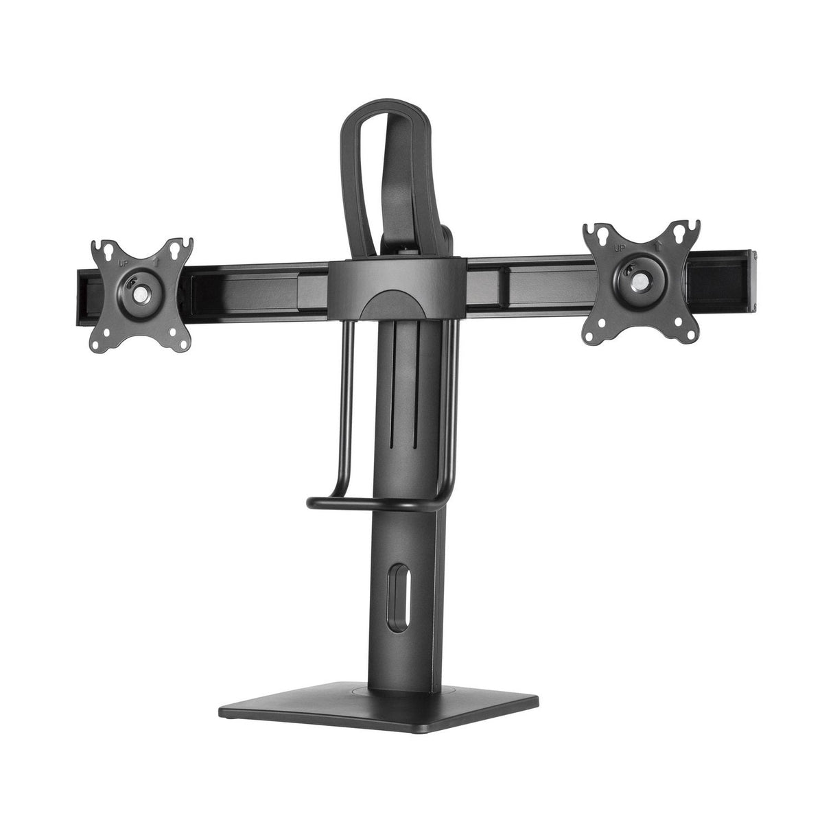 Aisens Soporte De Mesa Pro Contrapeso Giratorio E Inclinable Para 2 Monitores (17"-27") - Negro