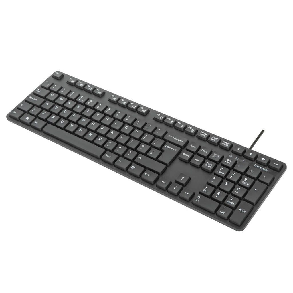 Targus Juego De Teclado Y Ratón Combo Full Size Antimicrobiano Usb Azerty Francés Negro